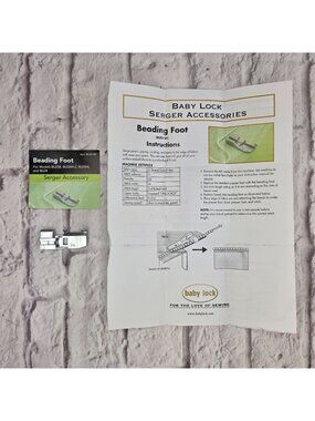 Baby Lock Beading Foot BL8-BF For Serger Models BLE8 BLE8W-2 BLE8W BLE8 Gold